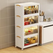 折叠玩具双开门收纳箱抽屉式透明塑料零食收纳柜子整理盒衣服储物